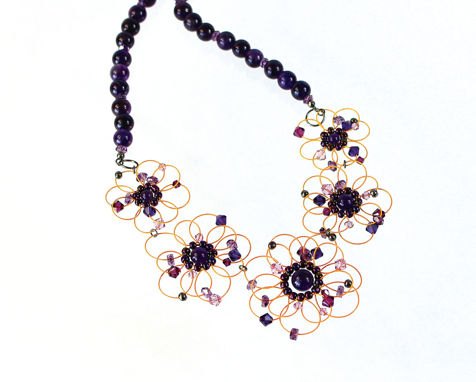 Crystal Flower Necklace